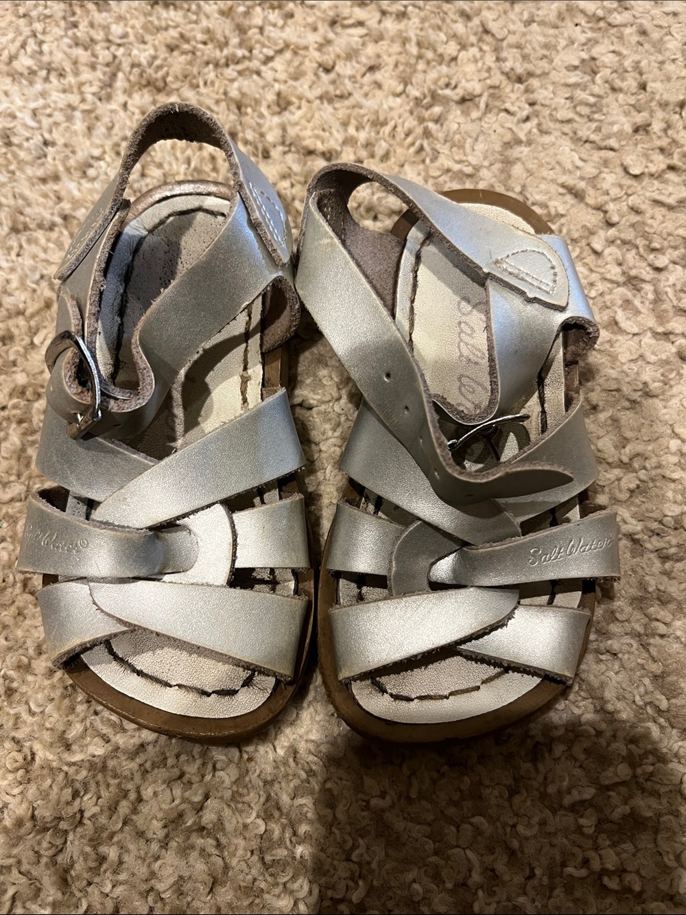 Salt water sandals. Size 5 toddler.